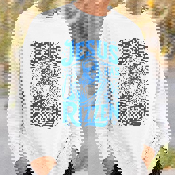 ジーザス・ハズ・リズン・ファニー・ジーザス・ミームリズ・ヤング・クリスチャン スウェットシャツ 彼への贈り物