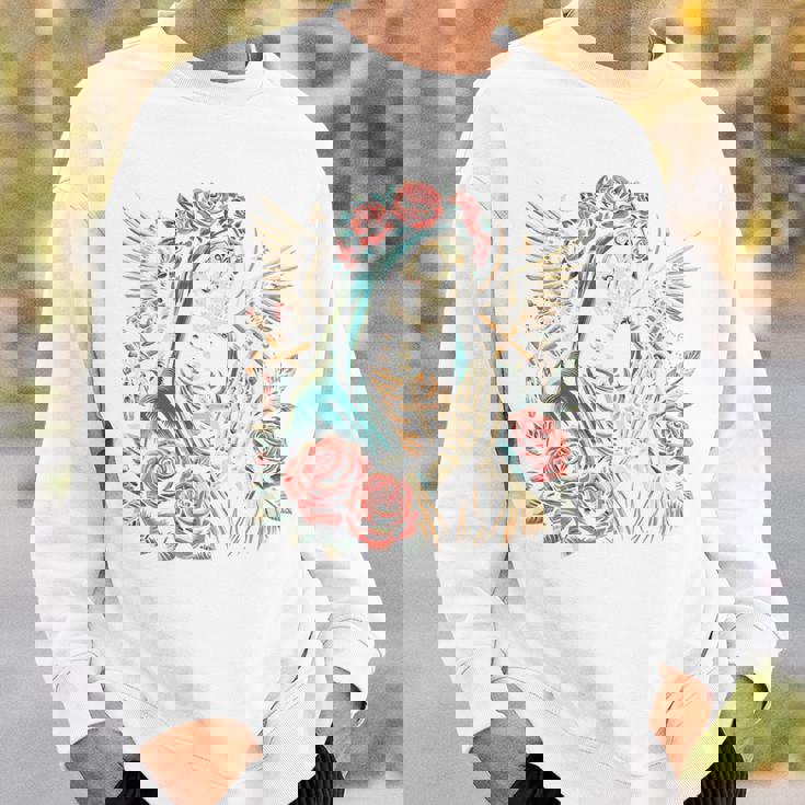 スカル サンタ ムエルテ 長袖tシャツ スウェットシャツ 彼への贈り物