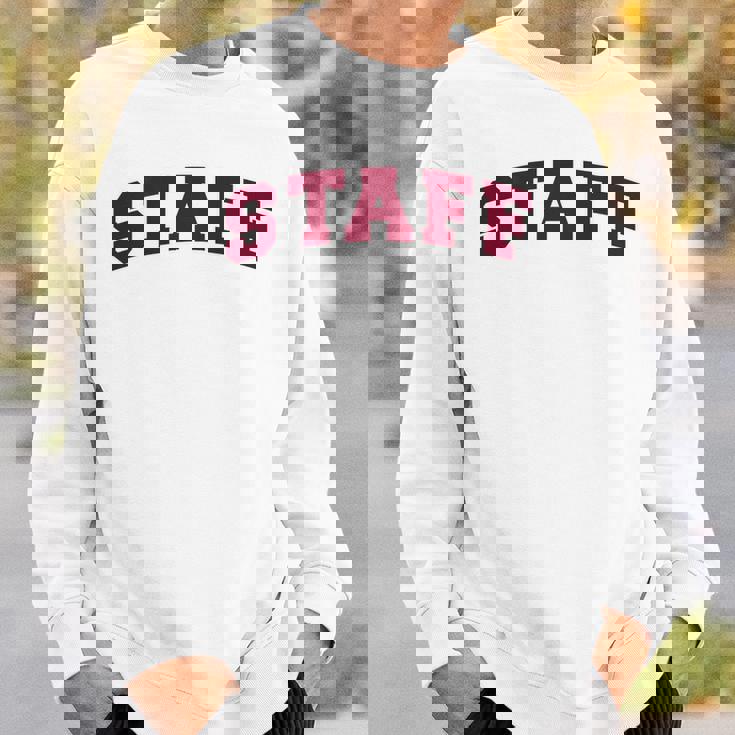 スタッフ スタッフ ギフト イベント 従業員代表チーム バックプリント レッド スウェットシャツ 彼への贈り物