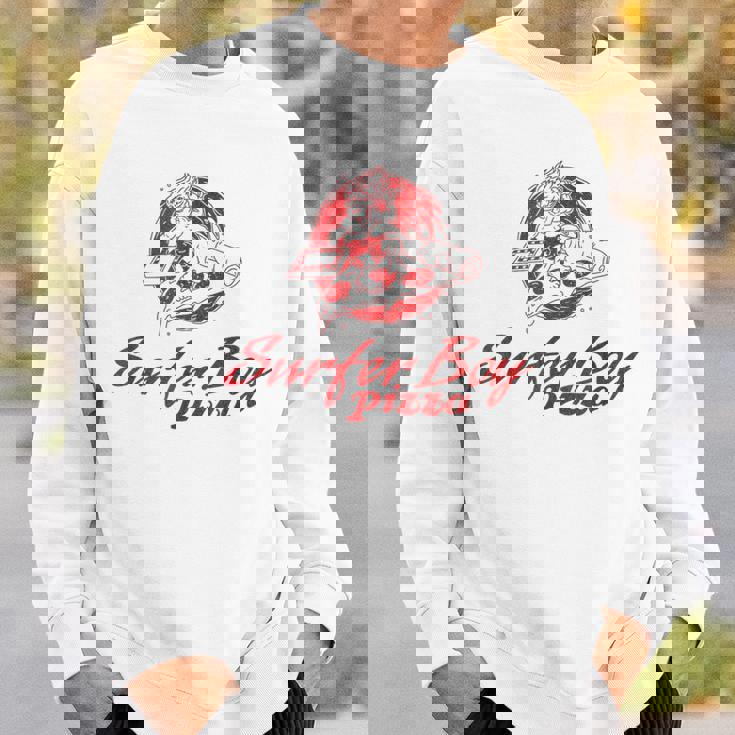 ストレンジャー・シングス サーファーボーイ ピザ 広告 サーフ デリバリー レトロ スウェットシャツ 彼への贈り物