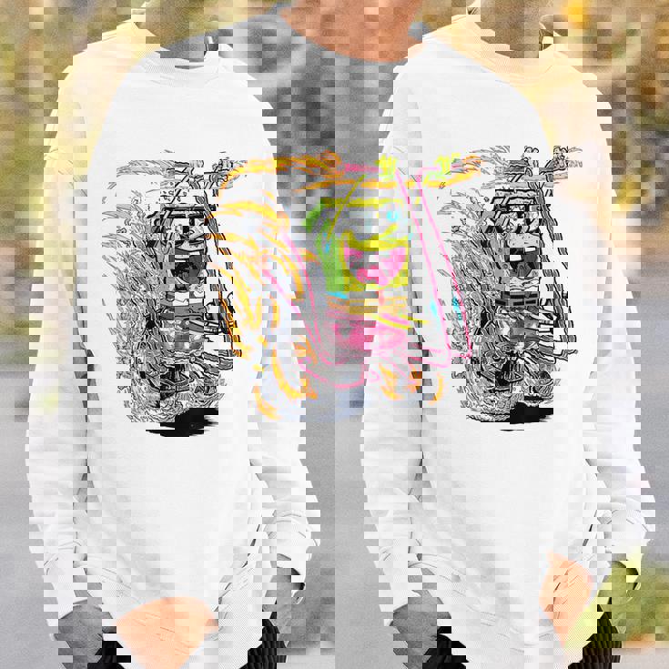 スポンジボブ スクエアパンツ スポンジボブ コミックバイク スウェットシャツ 彼への贈り物