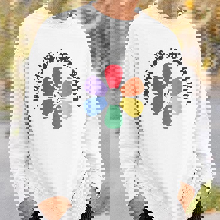 スマイル レインボー ハッピーフェイス 花 Lgbt ゲイ レズビアン プライド 月 スウェットシャツ 彼への贈り物