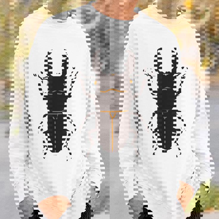 スマトラオオヒラタクワガタ _昆虫_クワガタ スウェットシャツ 彼への贈り物