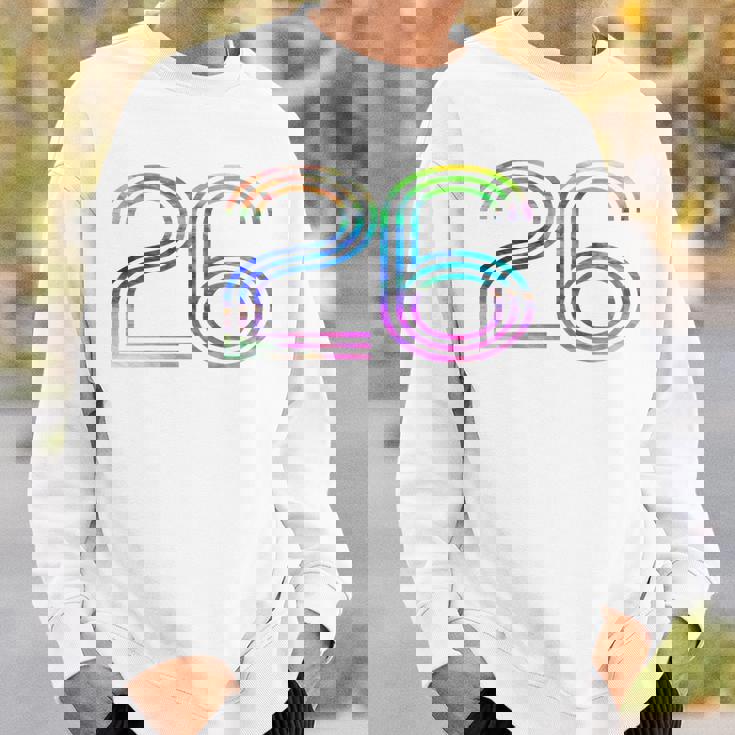 タイダイシャツ ナンバー26 レトロユニフォーム バックプリントジャージ スウェットシャツ 彼への贈り物