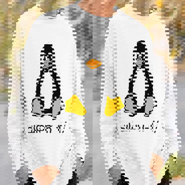 タックスlinuxペンギン-Sudorm-Rfコンピューターサイエンスコンピューター Tux Linux スウェットシャツ 彼への贈り物