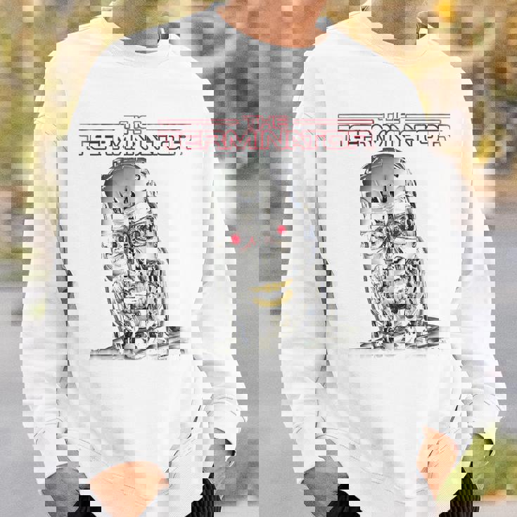 ターミネーターt-800ヘッドレトロサイボーグゲーマークラシックsf。 スウェットシャツ 彼への贈り物