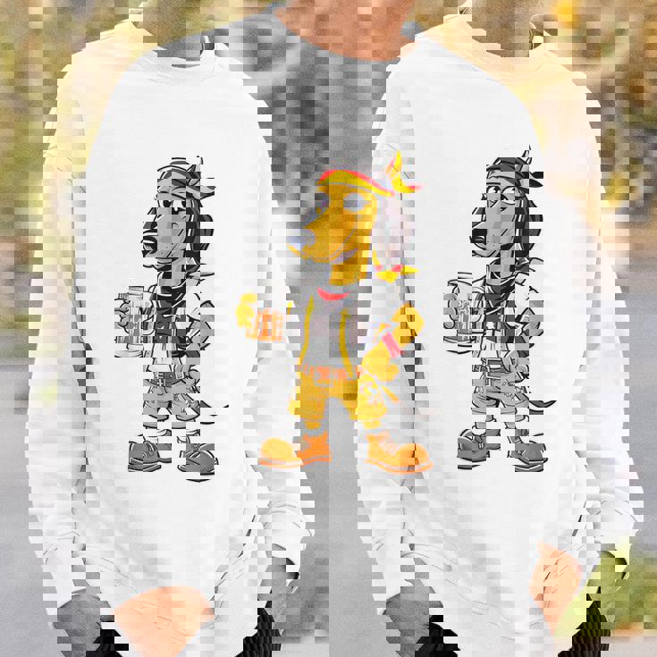 ダックスフント ドイツ服 オクトーバーフェスト レーダーホーゼン メンズ 乾杯 スウェットシャツ 彼への贈り物