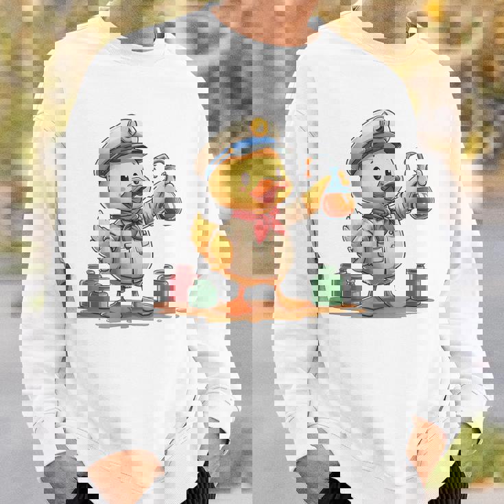 ダックビーイング・ア・オイラー、キュートなデザイン。 スウェットシャツ 彼への贈り物