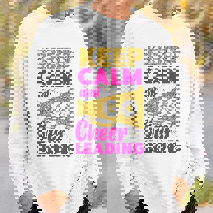 チア チアリーディング Keep Calm And Go チアリーディング スウェットシャツ 彼への贈り物
