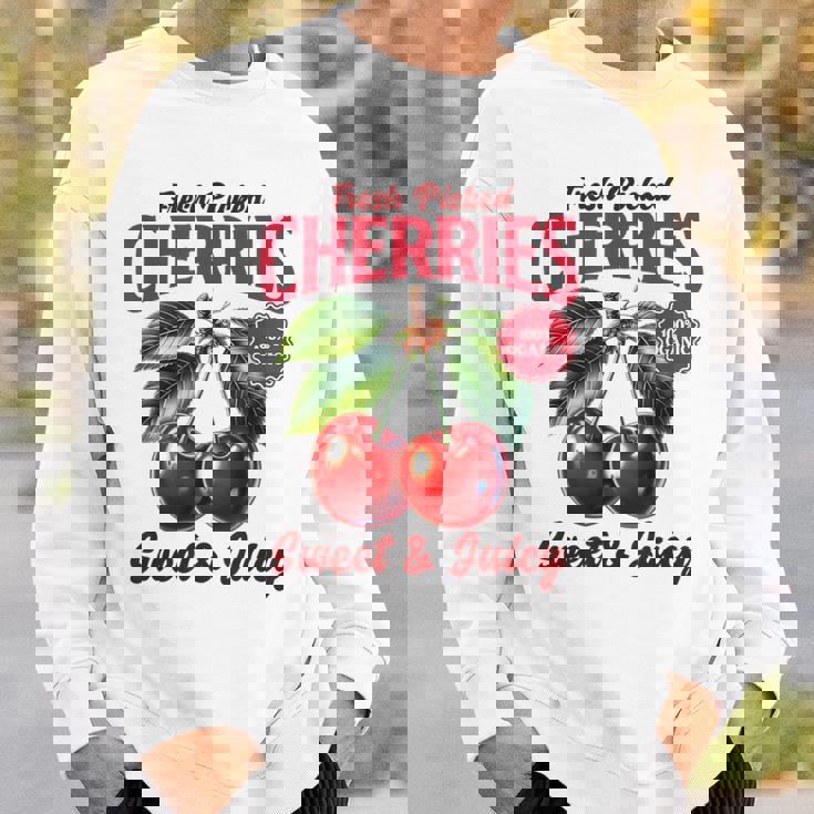 チェリーファーマーズマーケット フレッシュピックチェリー チェリー好き スウェットシャツ 彼への贈り物