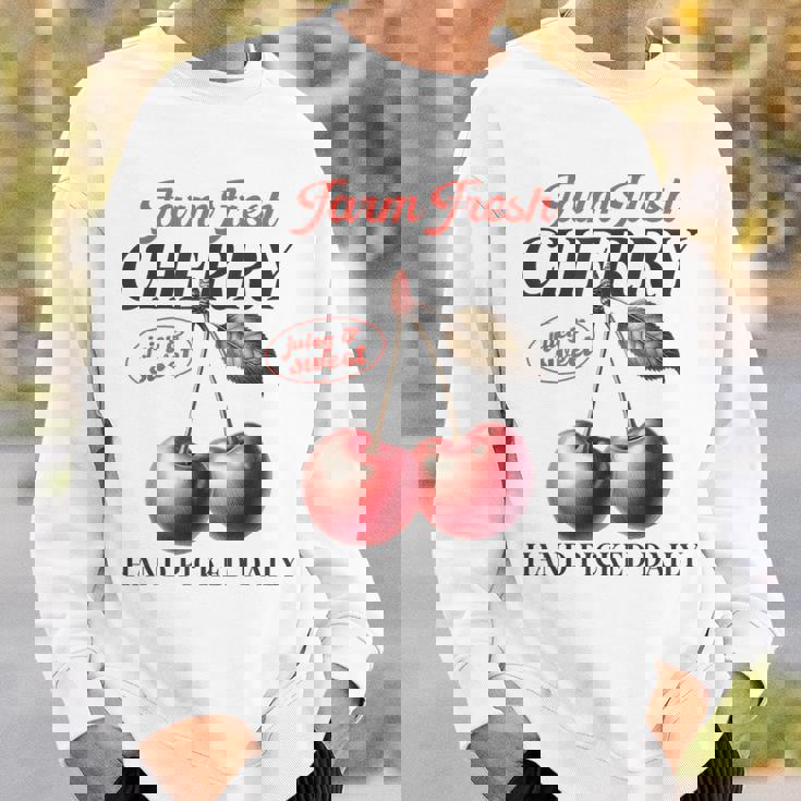 チェリーフルーツ スイートジューシーレッドチェリー 食通ギフト スウェットシャツ 彼への贈り物