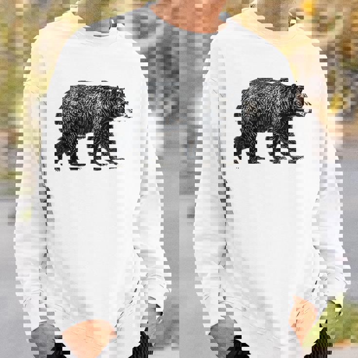 ツキノワグマ 動物愛好家 野生動物 自然 ハイキング ギフト スウェットシャツ 彼への贈り物
