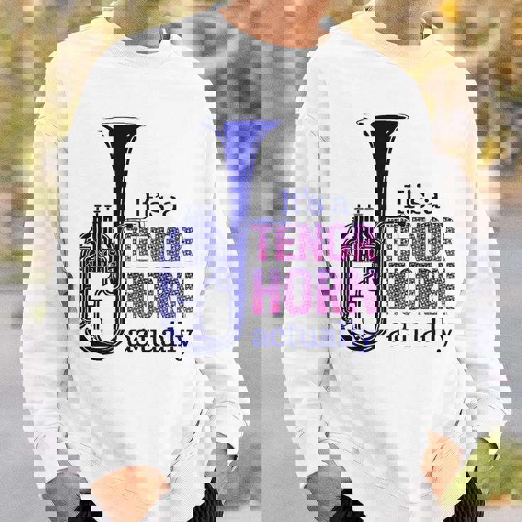 テナーホーンブラスバンドマーチングバンドおもしろ音楽 Alto Horn Or Tenor Horn Joke スウェットシャツ 彼への贈り物