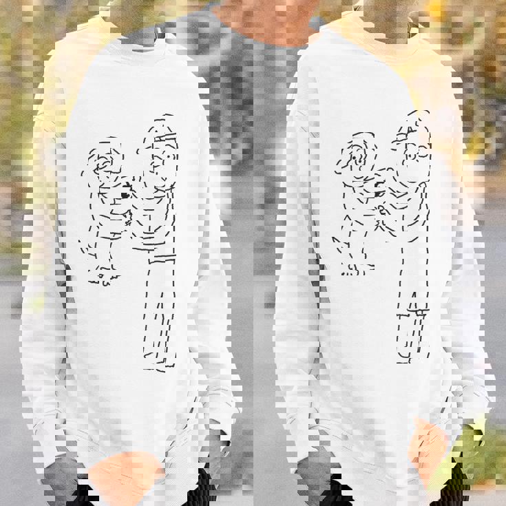 デコピンと大谷さん 手を繋ぐ スウェットシャツ 彼への贈り物