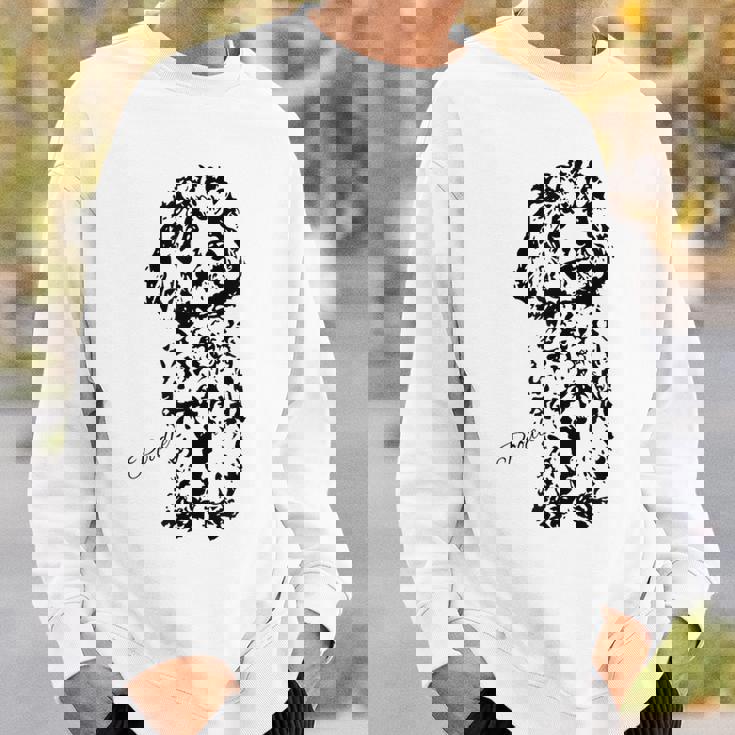 トイプードル かわいい犬好きのギフト レディース スタンダードプードル メンズ スウェットシャツ 彼への贈り物