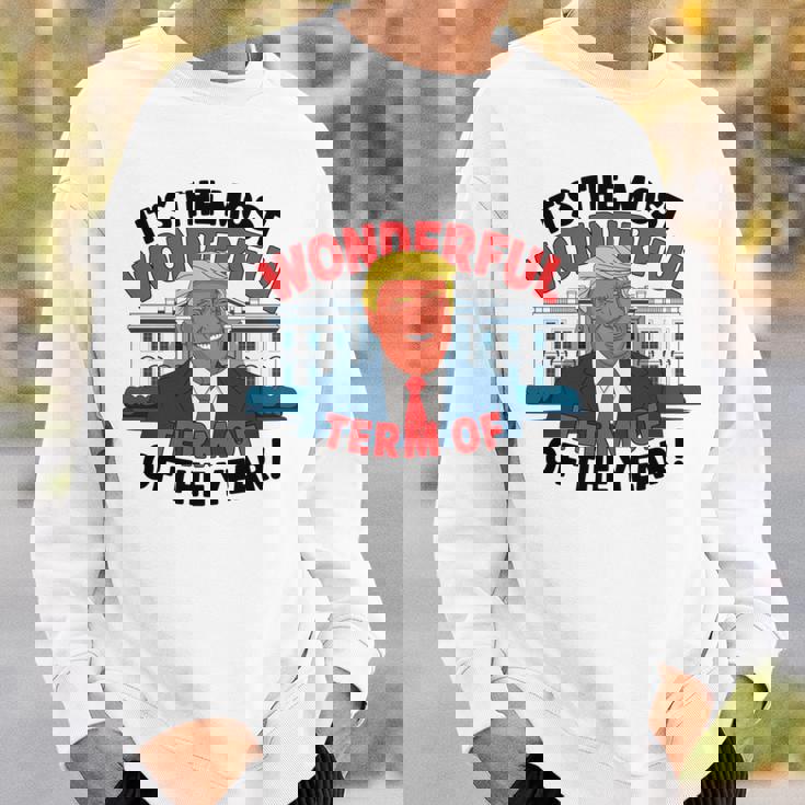 トランプ 今年一番素晴らしい用語 クリスマス 長袖tシャツ スウェットシャツ 彼への贈り物