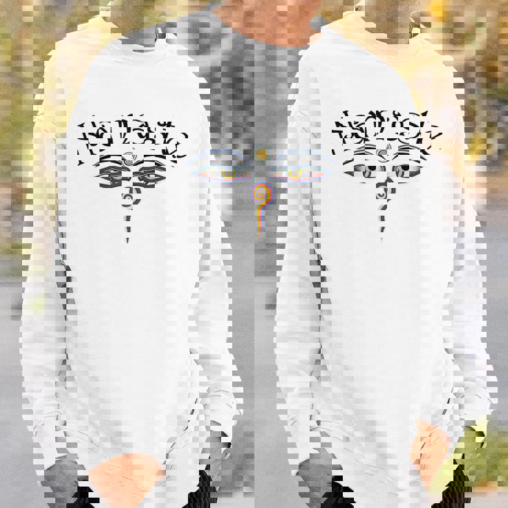 ナマステ ブッダの目 スウェットシャツ 彼への贈り物