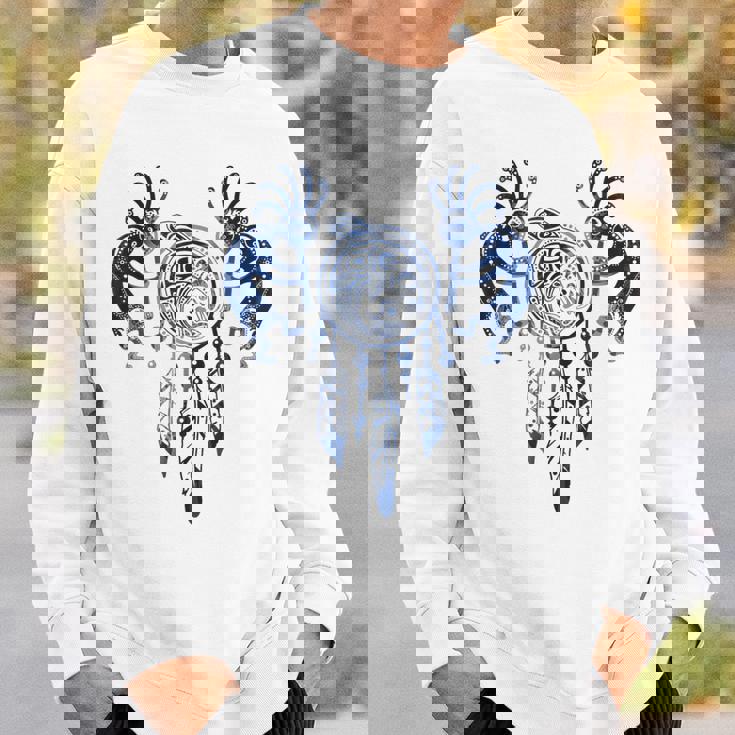 ネイティブアメリカン ココペリ クジラ ドリームキャッチャー 9 ファンファン ファン スウェットシャツ 彼への贈り物