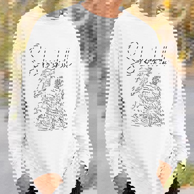 ハシビロコウ 鳥の日 鳥類学者 ホエールビル コウノトリ スウェットシャツ 彼への贈り物