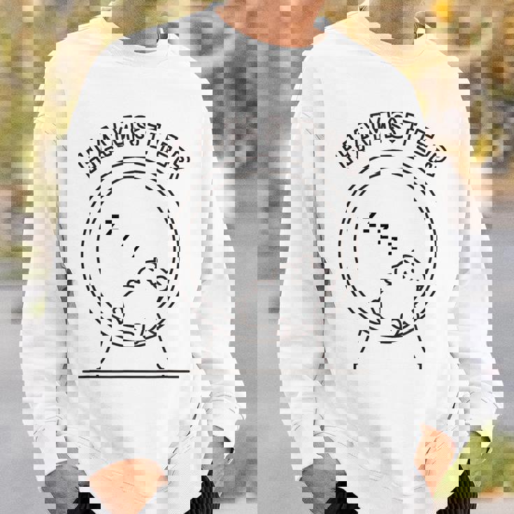 ハムスター 寝る ダイエット リバウンド メンズ レディース キッズ かわいい おもしろ ハムスター好き スウェットシャツ 彼への贈り物