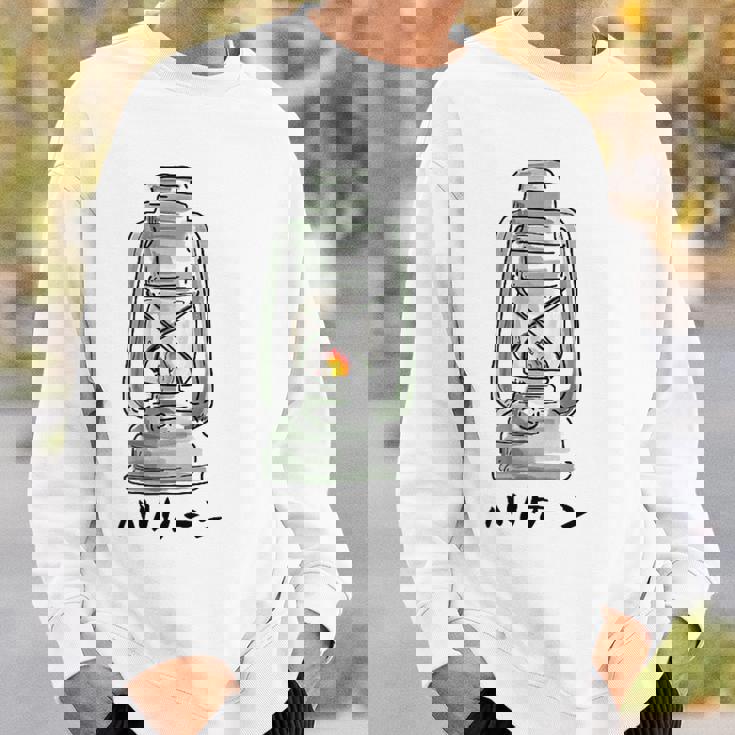 ハリケーンランタンtシャツ白 スウェットシャツ 彼への贈り物