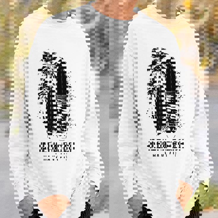 ハレイワ ビーチ ハワイ サーフィン ビンテージ サーフィン サーファー スウェットシャツ 彼への贈り物