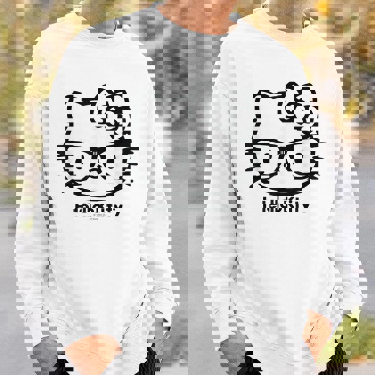 ハローキティ Usデザイン カオ メガネ スウェットシャツ 彼への贈り物