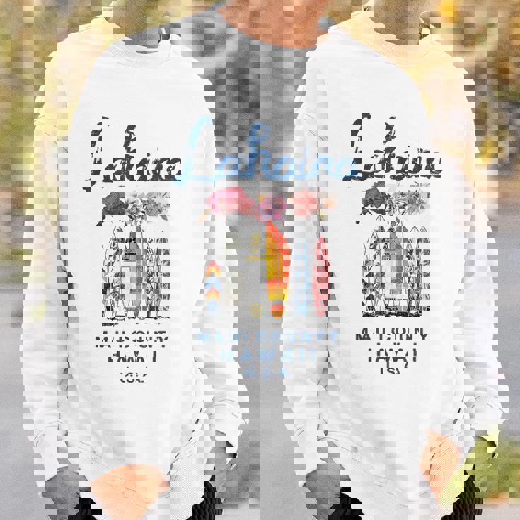 ハワイ ラハイナ マウイ ヴィンテージ サーフィン ハワイアン スウェットシャツ 彼への贈り物