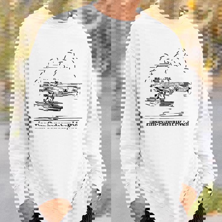 ハンザ ブランデンブルク W29 ドイツ水上飛行機 空飛ぶ雲 スウェットシャツ 彼への贈り物