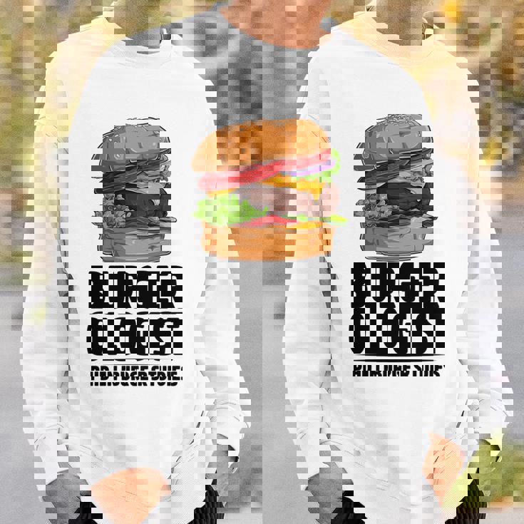 ハンバーガー研究 ハンバーガー 長袖tシャツ スウェットシャツ 彼への贈り物