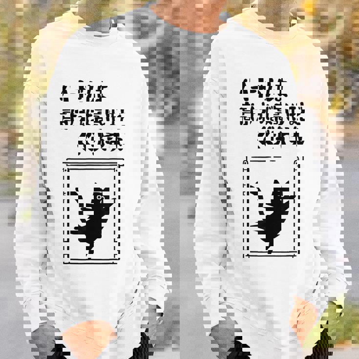 ハードルは高ければ高いほどくぐりやすい ネタ ことわざ 慣用句 ジョーク ギャグ ダジャレ ツッコミ 猫 おもしろ スウェットシャツ 彼への贈り物