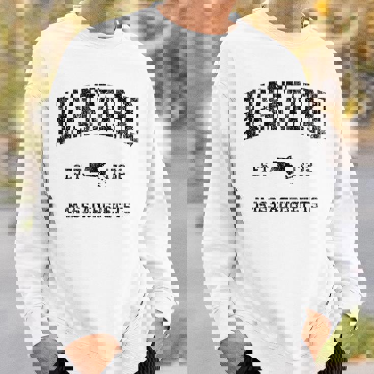 ハーバード マサチューセッツ Ma ビンテージ アスレチック ブラックスポーツデザイン スウェットシャツ 彼への贈り物