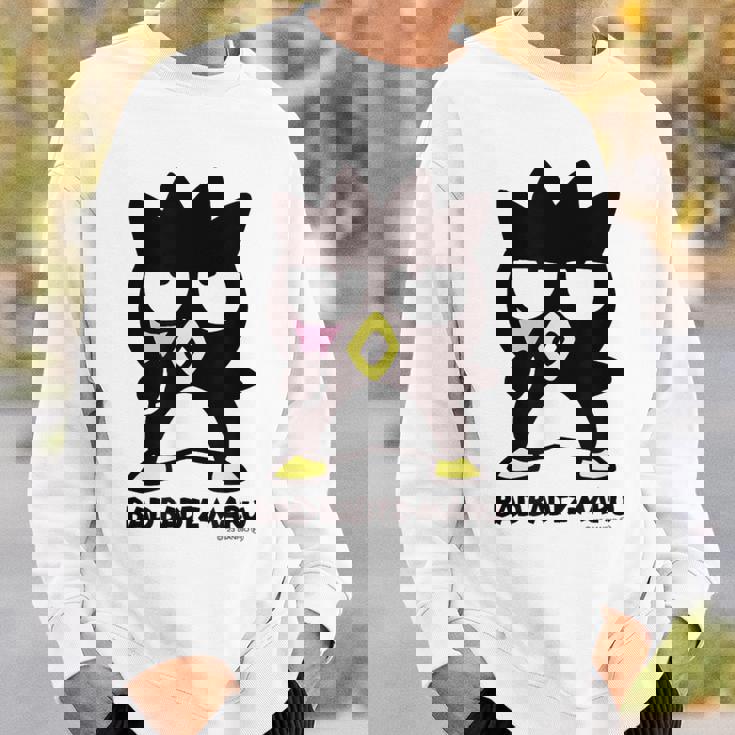 バッドばつ丸 あっかんべー ライトカラー スウェットシャツ 彼への贈り物