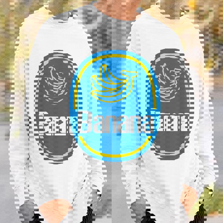 バナナ ステッカー フルーツ レイジー ハロウィン コスチューム スウェットシャツ 彼への贈り物