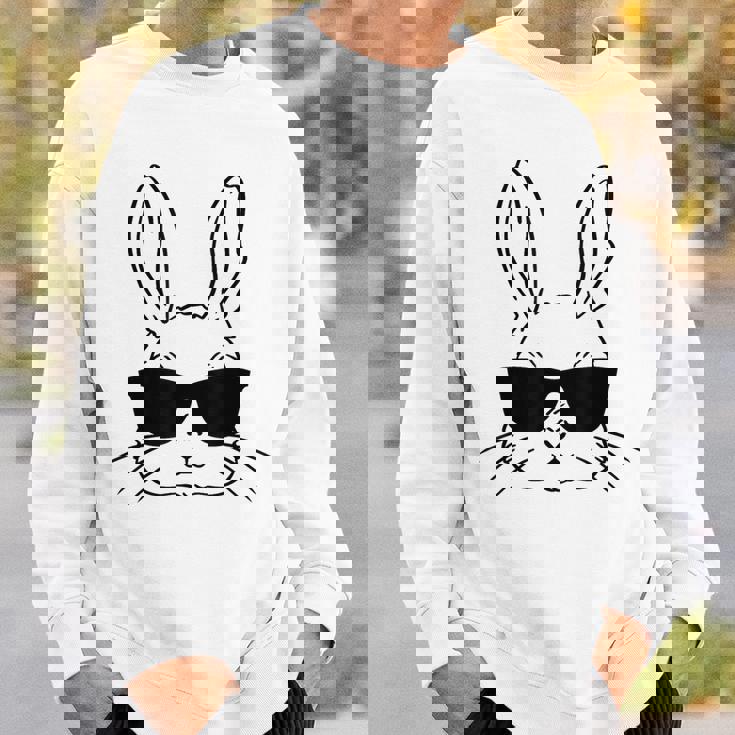 バニーフェイス サングラス イースターデー 男の子 幼児 キッズ スウェットシャツ 彼への贈り物