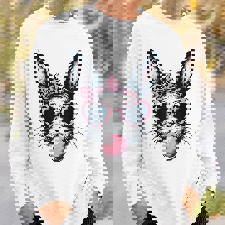 バニーフェイス サングラス付き イースターデー 男の子 男性 子供 スウェットシャツ 彼への贈り物