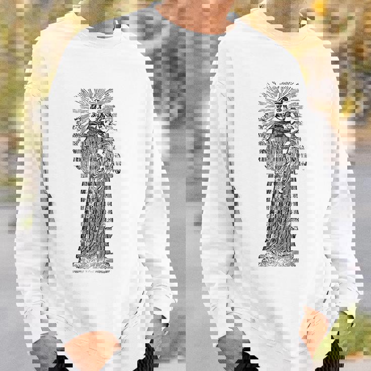 パドヴァの聖アンソニー 赤ちゃん イエス ヴィンテージ カトリック 守護聖人 スウェットシャツ 彼への贈り物