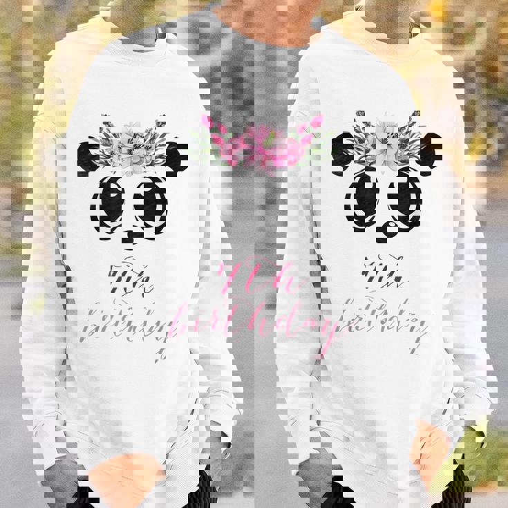 パンダガール 7歳の誕生日 I 7歳 パンダコスチューム ギフト スウェットシャツ 彼への贈り物