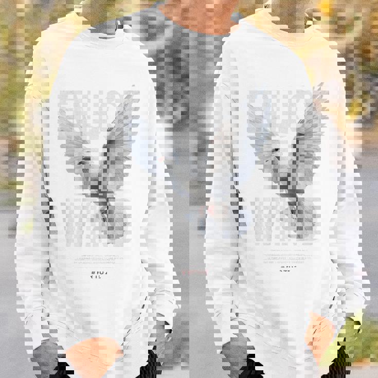 ヒップホップ Y2k Hip Hop レトロ ビンテージ アーバン バックプリント ストリートウェア ホワイトピジョン スウェットシャツ 彼への贈り物