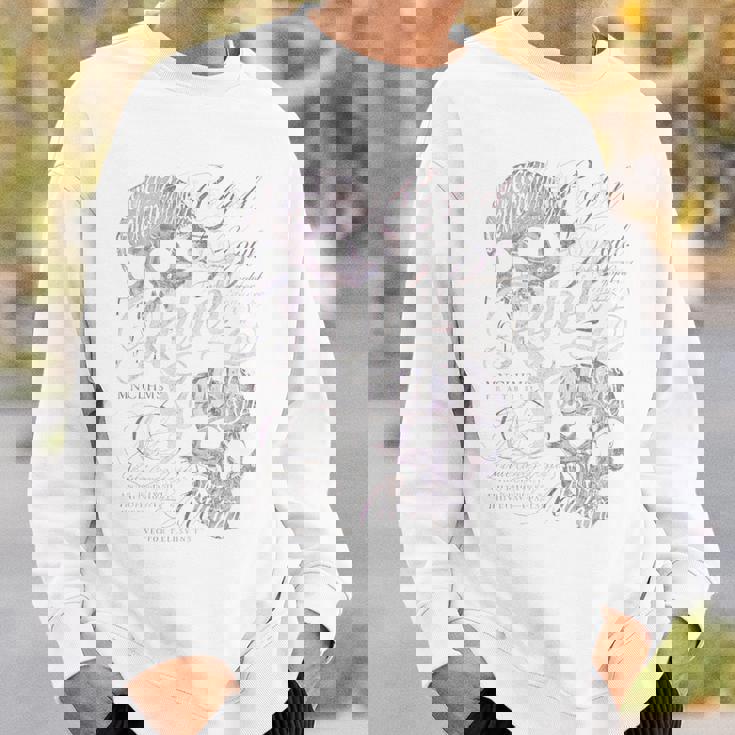 ヒップホップ アーバン ヴィンテージ エッジの効いた Y2k バックプリント ストリートウェア スカル 長袖tシャツ スウェットシャツ 彼への贈り物