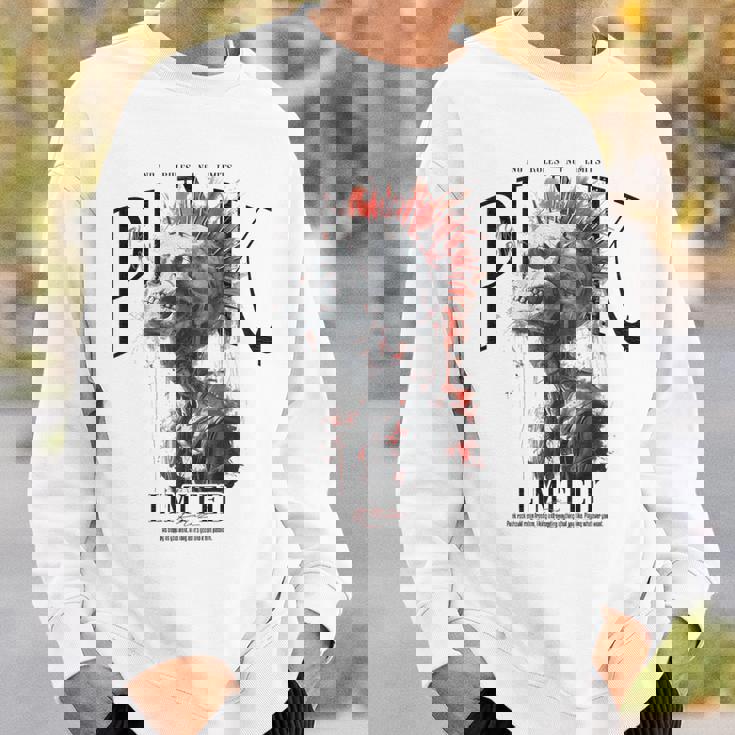 ヒップホップ ヴィンテージ エッジの効いた Y2k バックプリント ストリートウェア パンク スカル スウェットシャツ 彼への贈り物