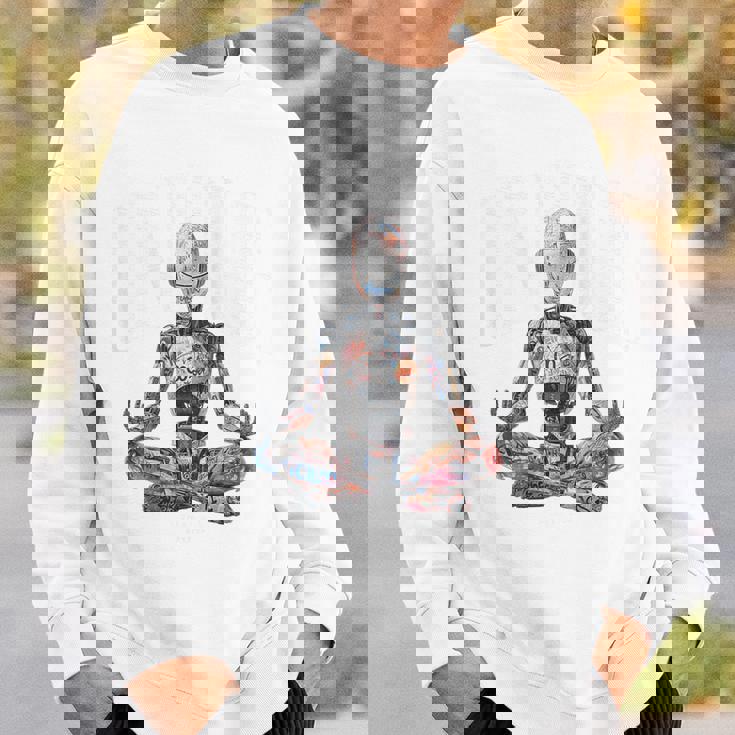 ヒップホップ ヴィンテージ エッジー アーバン Y2k Hip Hopバックプリント ストリートウェア ロボット スウェットシャツ 彼への贈り物