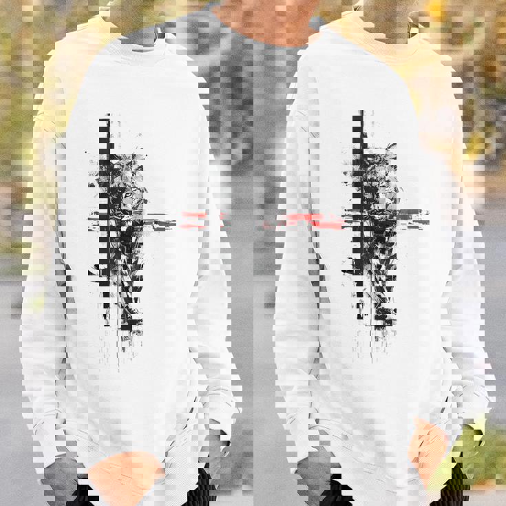 ヒョウ 動物 抽象 グラフィック 描画 絵画 ヒョウ スウェットシャツ 彼への贈り物