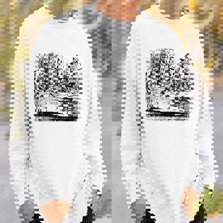 ビッグテキサス 不思議の国のアリス マッドハッターズ ティーパーティーtシャツ スウェットシャツ 彼への贈り物