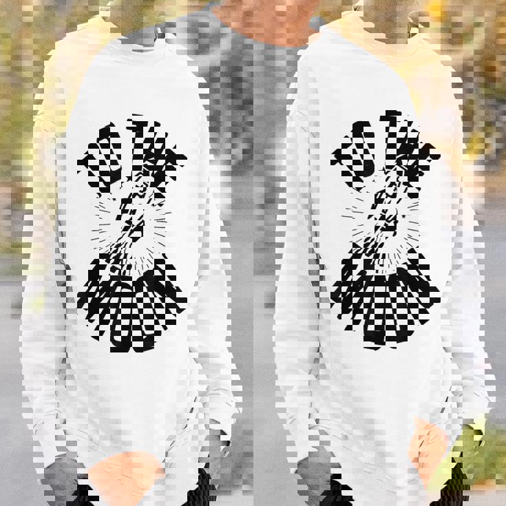 ビットコインから月へ、ビットコイン100k、ビットコイン暗号。 スウェットシャツ 彼への贈り物