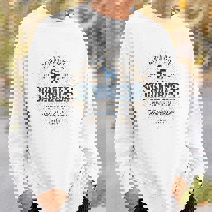 ビンテージ ミニチュア・シュナウザー レトロ スウェットシャツ 彼への贈り物