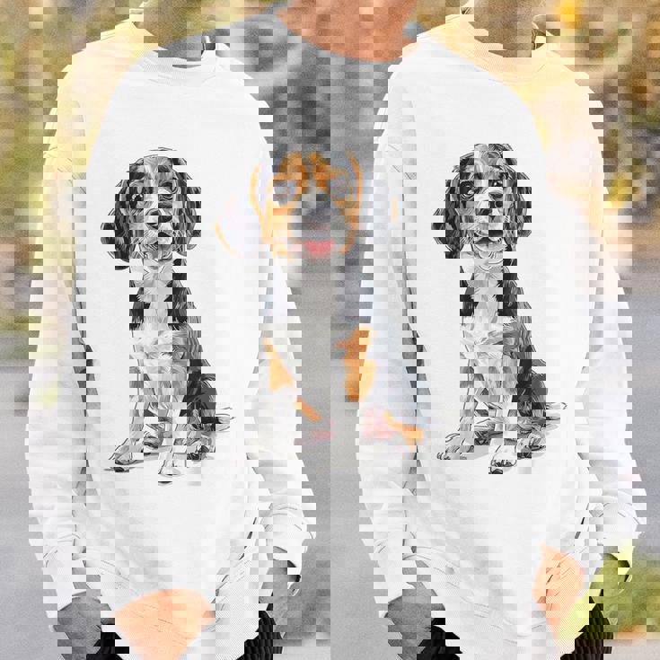 ビーグル 犬 モチーフ ペット イラスト ビーグル スウェットシャツ 彼への贈り物