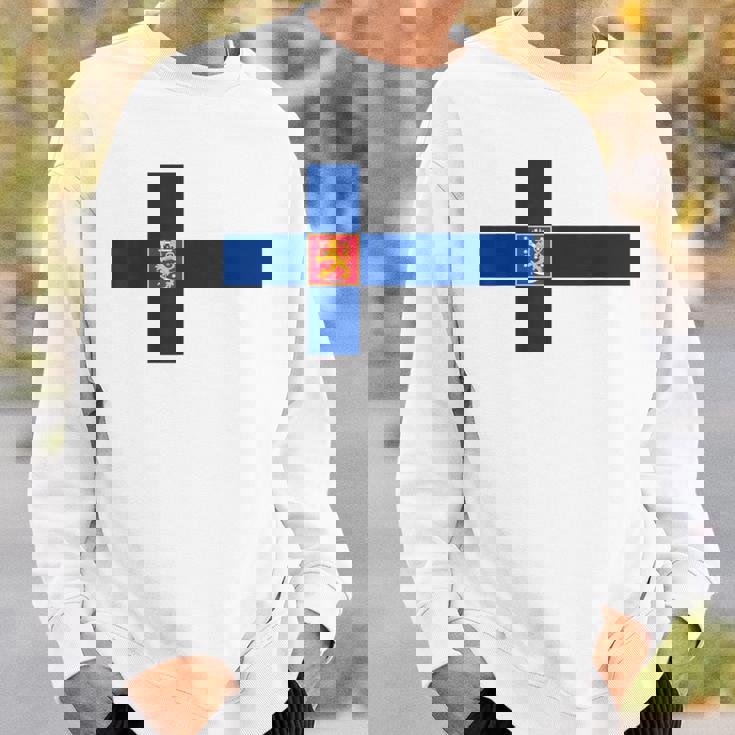 フィンランドtシャツ、フィンランド国旗、フィンランドの地図 メンズレディースキッズ スウェットシャツ 彼への贈り物