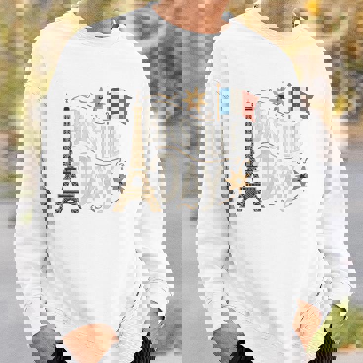 フランスの国旗 ヴィンテージ バスティーユの日 2019 パリ 1789 フランス 長袖tシャツ スウェットシャツ 彼への贈り物