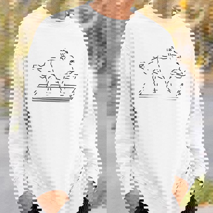 フレンチブルドッグ ヨガ 犬 Frenchie スウェットシャツ 彼への贈り物